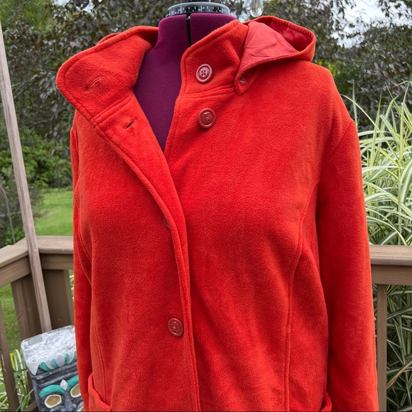 WOMAN WITHIN 4X 34W Hooded Coat NWOT Machine Washable! Removable Hood - Picture 6 of 12